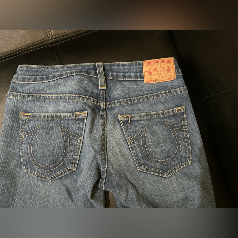 True religion blue jeans size 25